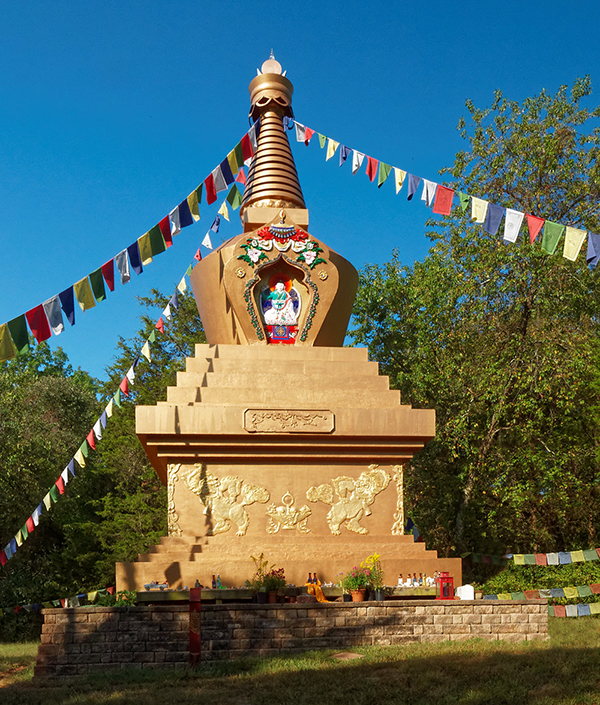 The majestic Migyur Dorje Stupa at KPC, Maryland