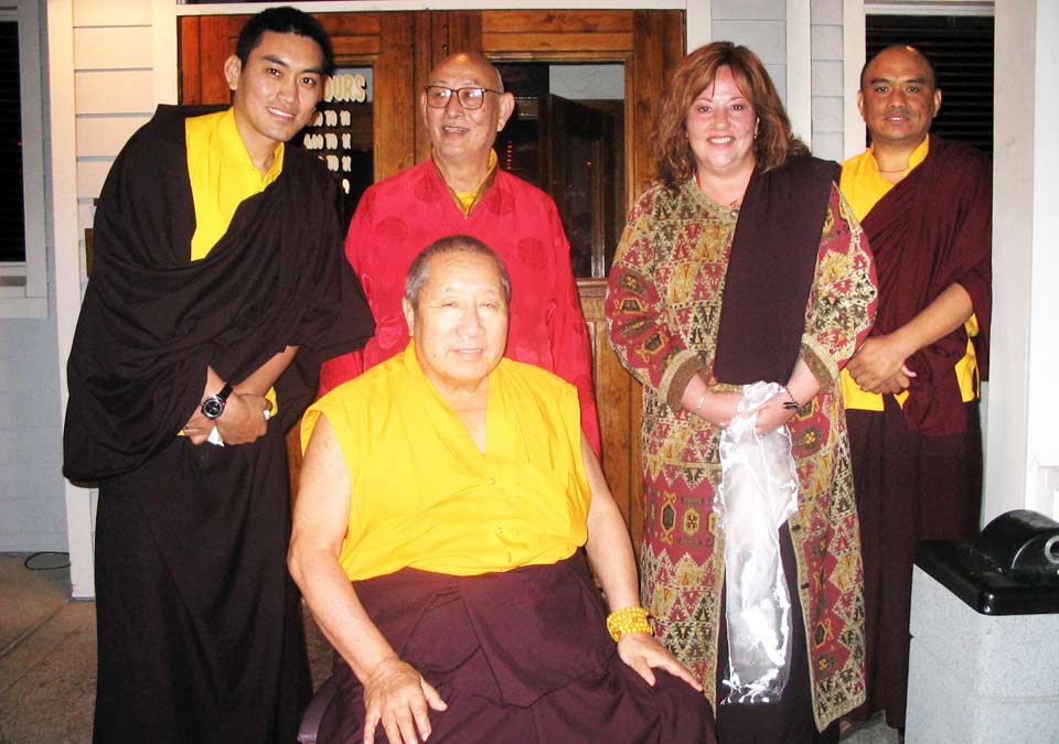 HH Penor Rinpoche with Mugsang Kuchen Rinpoche, Tulku Thupzang, Jetsunma Ahkon Lhamo and Khenpo Tenzin Norgay in 2004 HH Penor Rinpoche with Mugsang Kuchen Rinpoche, Tulku Thupzang, Jetsunma Ahkon Lhamo and Khenpo Tenzin Norgay in 2004