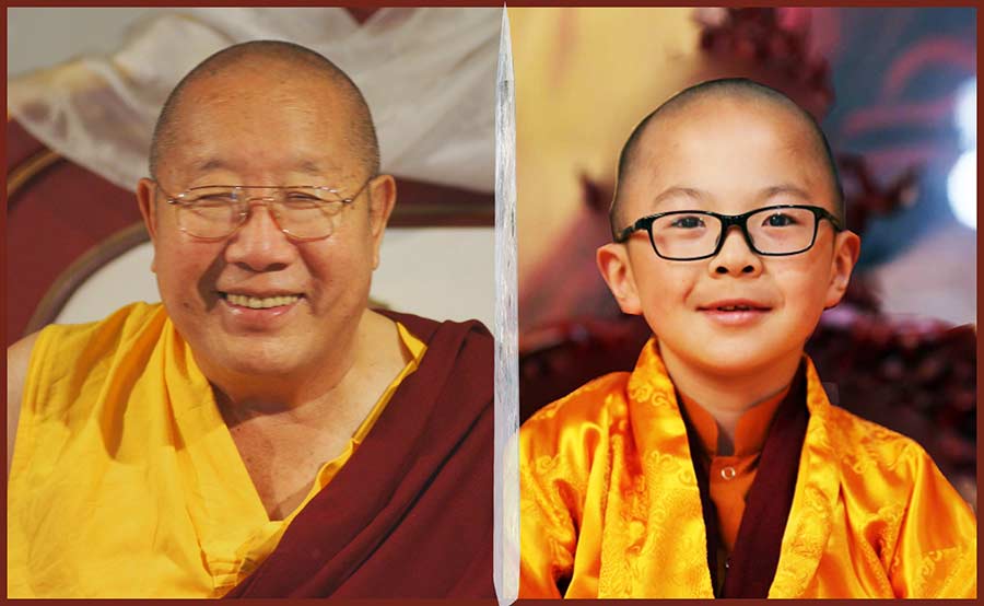 His Holiness the 3rd Pema Norbu Rinpoche, and H.H. the 4th Pema Norbu Rinpoche