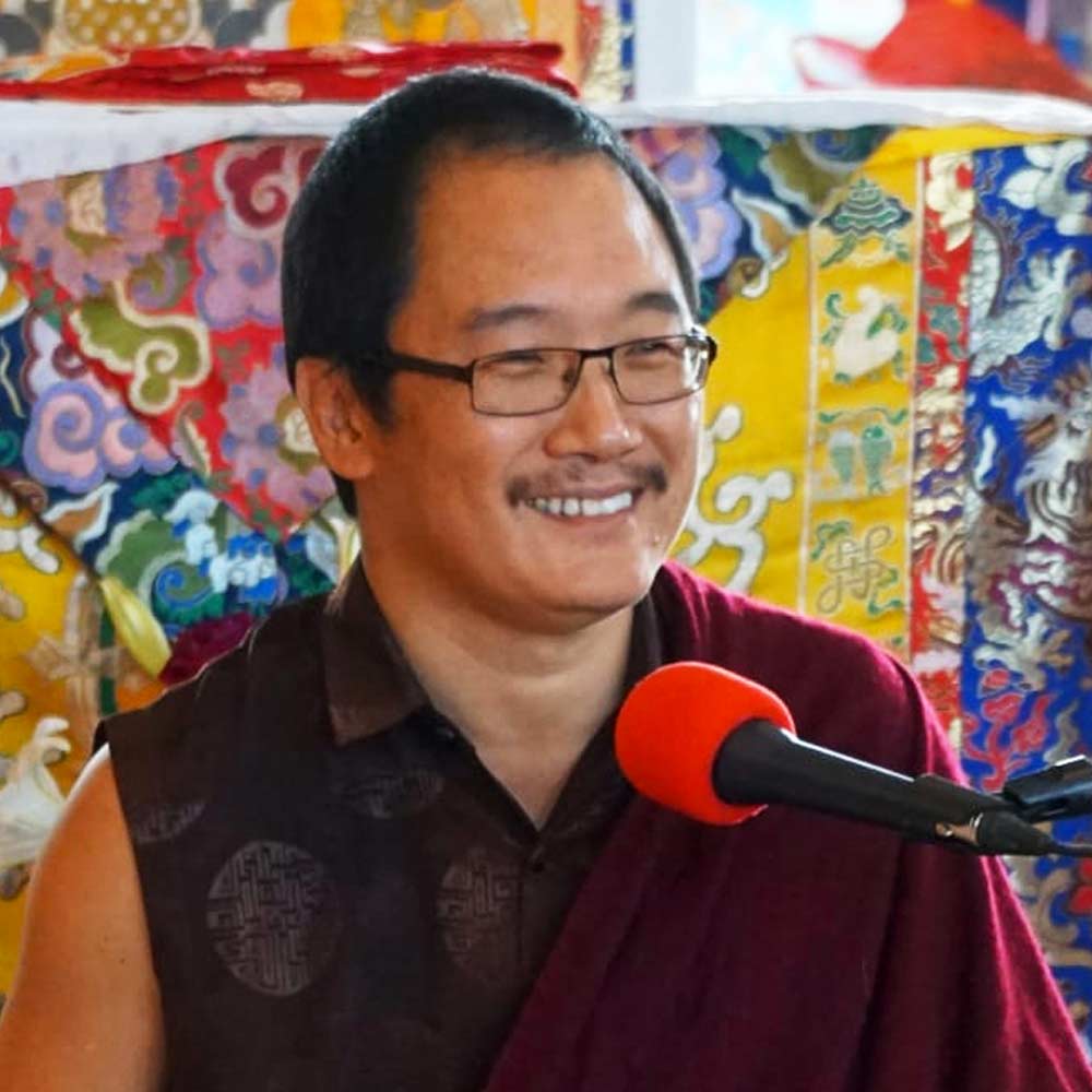 H.H. Karma Kuchen, the 12th Throneholder of the Palyul Lineage, spends most of his time at the main monastery in Tibet (China).