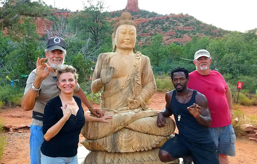 KPC Volunteers at the Buddha Statue in Sedona, AZ KPC Volunteers at the Buddha Statue in Sedona, AZ