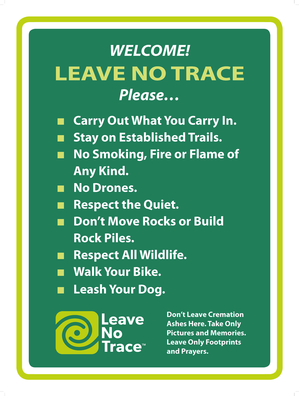 Leave No Trace Sign