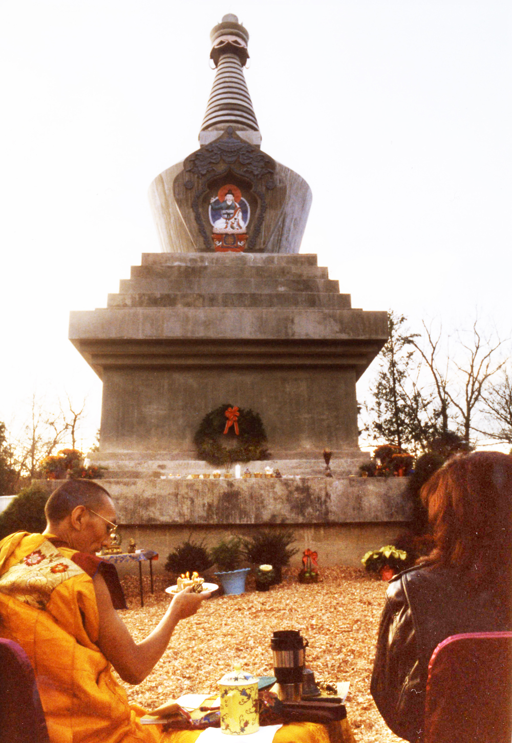 Tulku Rigdzin Pema & JAL consecrate Migyur Dorje Stupa 1994