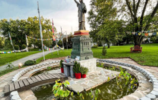 Lady liberty with lotuses-web