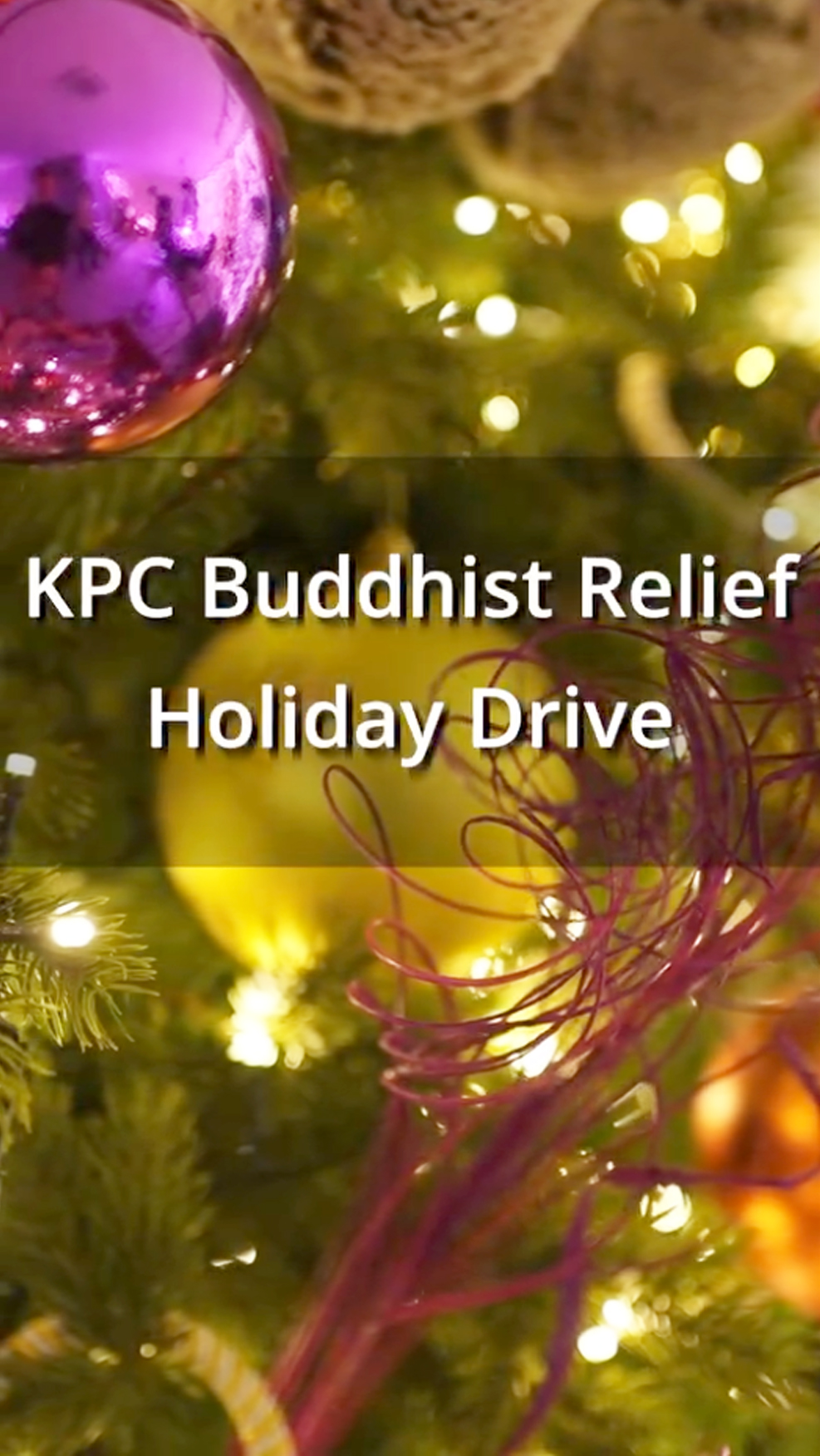KPC Buddhist Relief Holday Drive