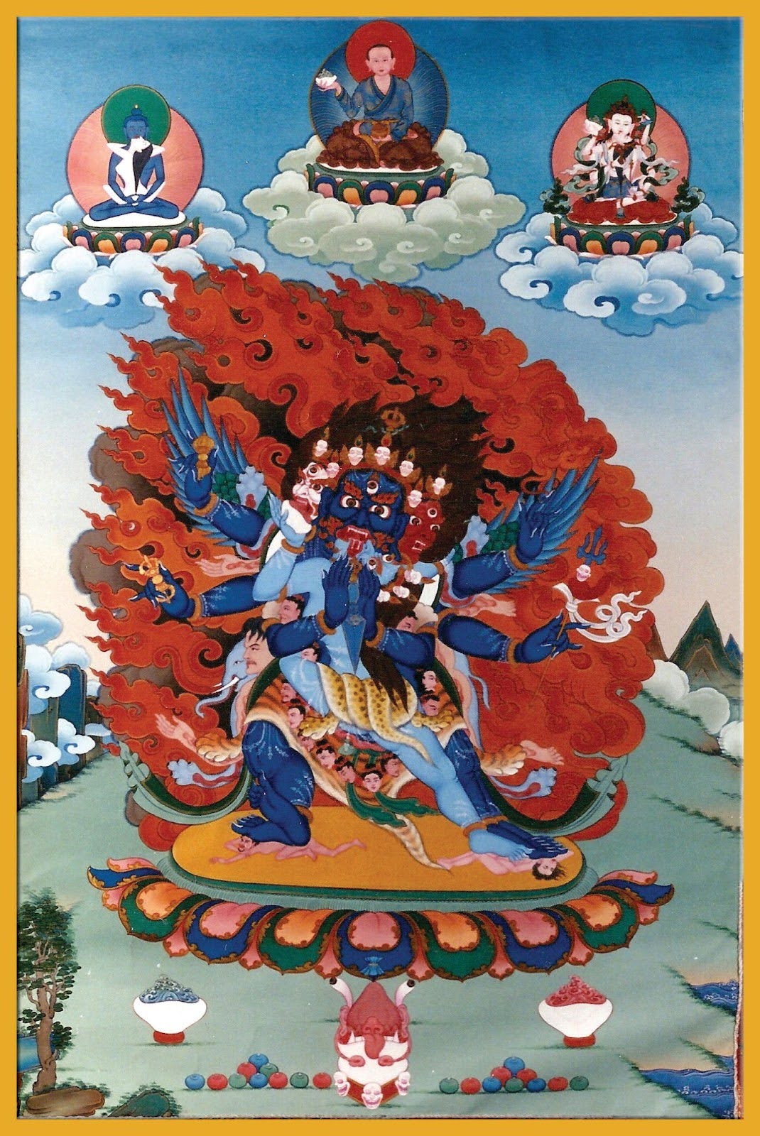 Ratna Lingpa Vajrakilaya thangka
